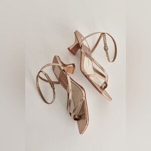 Dolce Vita Baylor Heels Dark Gold Cracked Stella